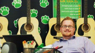 Polk State alumnus Jordan Burks is a music teacher at Auburndale Central Elementary.